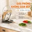 ⚡Ship Nhanh⚡Đa năng giá để nắp nồi thép carbon | Chống thấm kệ để thớt thoát nước | Nhiều tầng kệ đựng muôi thìa bền