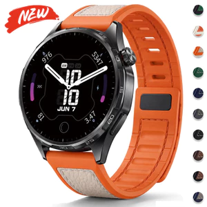 Dây đeo bằng da + silicon 22mm cho dây đeo thể thao Huawei Watch GT6 GT5 46mm cho vòng tay Redmi Watch 5 Active / Lite