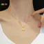 < Honeyba > Ngọc Trai Nelace Cho Nữ Đầy Kim Cương Giả Vỏ Mặt Dây Chuyền Titan Nelace Không Mòn Kim Loại Nelace Đẹp