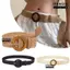 Dây thắt lưng dệt IFASIN, Thắt lưng ống hút khóa tròn, Thắt lưng bện rộng thủ công Boho Hollow Out cho ngày lễ