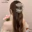 AqToCna Kim Cương Giả Bướm Lấy Kẹp Cho Nữ Tính Khí Lưới Thanh Lịch Kẹp Tóc Thời Trang Phụ Kiện Tóc AqToCna