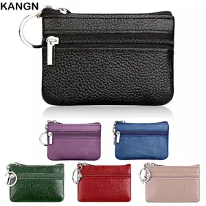 KANGN Đựng Thẻ Đồng Xu, Da PU Mini Dây Kéo Ví Đựng Tiền Xu, Thời Trang Sang Trọng Thay Đổi Ví Túi Nữ Nam