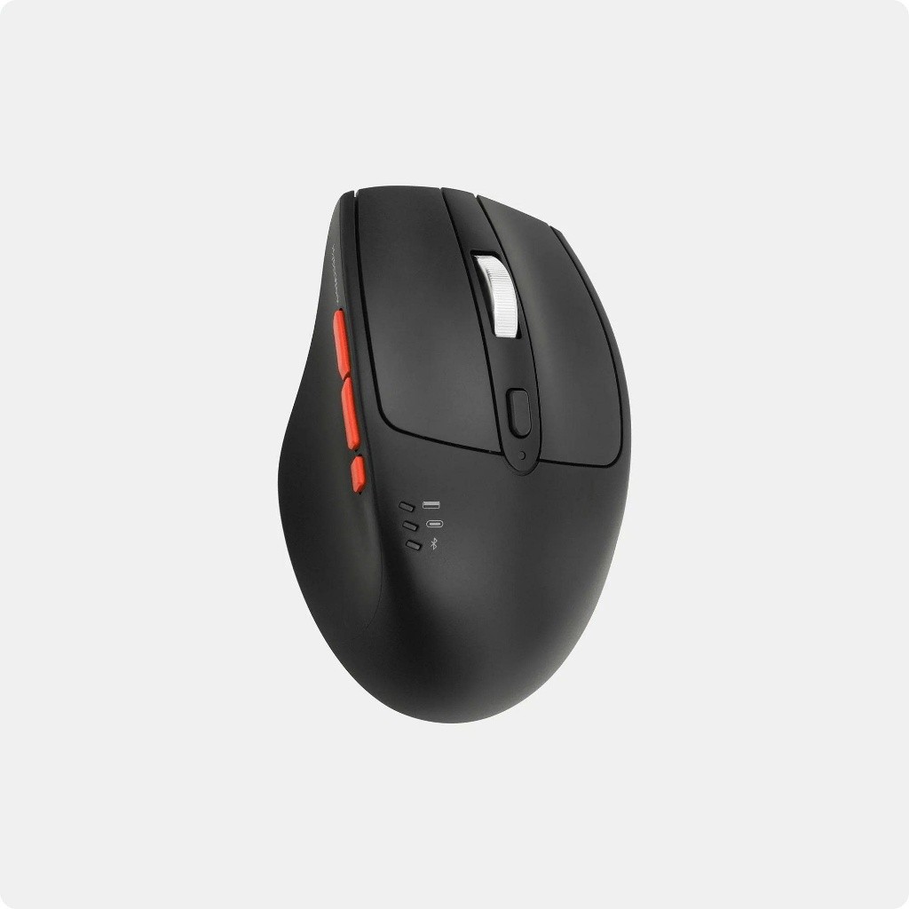 Chuột không dây HyperWork Silentium MS01 Đen/ Trắng - Bảo hành chính hãng 12 tháng