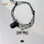 < Honeyba > Mặt dây chuyền chữ thập kim loại cổ điển Y2K Nelace dành cho nữ Cô gái Punk Gothic Dây chuyền áo len dài Dây chuyền trang sức dự tiệc thời trang Quà tặng đẹp