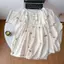 Bộ ba món đồ ngủ bán chạy Bộ đồ mặc nhà cổ tròn vải cotton mây gồm áo cardigan, quần đùi và quần dài cho nữ
