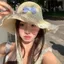 Tấm Che Nắng Mùa Hè Mũ Rơm Nơ Bên Biển Ren Ống Hút Du Lịch Ren Đi Biển Mũ Chống Nắng