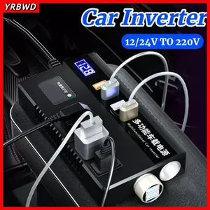 Biến tần ô tô YRBWD, Bộ sạc công suất cao QC 3.0 Type C, Ổ cắm chuyển đổi ô tô đa năng 12V / 24V sang 220V cho ô tô / xe tải
