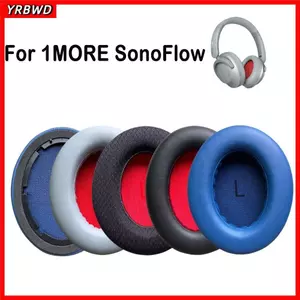 YRBWD 1 Cặp Miếng Đệm Tai, Đệm Tai Da Protein Mềm, Bọt Biển Thay Thế Tai Nghe Nhét Tai Cho 1MORE SonoFlow Phụ Kiện Tai Nghe