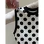 Milyfashion Chấm Bi Màu Sắc Tương Phản Áo Vest Không Tay Mùa Hè 2026 Cổ Tròn Ngắn Top GDQF