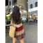 Đầm voan hoa kiểu Pháp phong cách ngọt ngào Váy đi biển ngắn kỳ nghỉ bên bờ biển nhỏ mùa hè