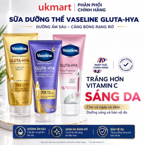 Serum Vaseline Gluta-Hya 10X Dưỡng Da Sáng Mịn Sau 7 Ngày 300ml