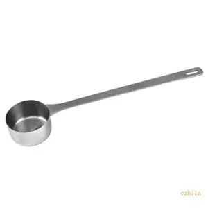Muỗng đo thép không gỉ exhila 60Ml có tay cầm dài để pha cà phê và nướng bánh