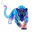 Nhãn dán xe hơi GILL Neon Leopard, Decal trang trí động vật đầy màu sắc, Nhãn dán thân xe tự dính chống thấm nước