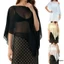 Áo khoác che cổ thuyền rắn dáng rộng dành cho nữ Poncho thường ngày xuyên xuyên thấu Khăn che mặt