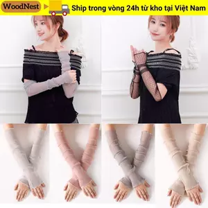 WOODNEST Chống Nắng Tay Áo Đi Xe Đạp Tay Ấm UV Mỏng Chống Nắng Dài Tay