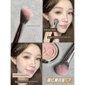 cọ đánh má hồng cọ má hồng cọ đánh nền Blush Brush Slope Surface Slope Contour Brush Trang điểm Clear Natural No Powder Makeup Brush Under Eye Brush Color Cream Brush