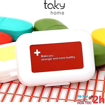 Hộp Đựng Thuốc Chia Ngăn - TakyHome, Hộp Thuốc 7 Ngày Riêng, Nhỏ Gọn, Tiện Dụng, Nhựa Chắc Chắn, An Toàn, Giá Rẻ.7123