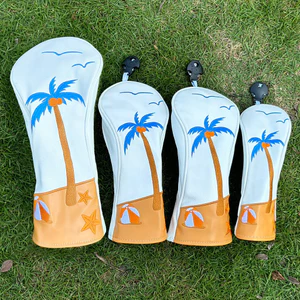 Vỏ câu lạc bộ Golf Beach Coconut Tree No. Vỏ bảo vệ đầu câu lạc bộ bằng gỗ Unisex 135UT