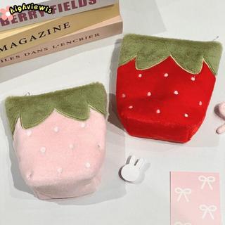 Bút chì HIGHVIEWLS, Túi đựng bút dung tích lớn đứng, INS Strawberry Shape Plus Văn phòng phẩm Tổ chức Học sinh