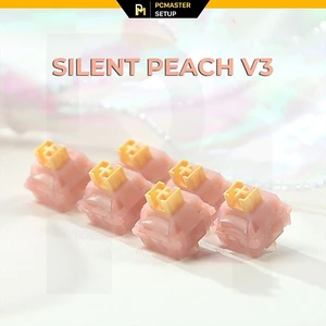 Combo Switch Outemu Peach v3 Silent 5pin có tản led thay thế cho bàn phím cơ - CÓ VOUCHER VIDEO