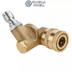 FANIELLAPOWELL Kết nối nhanh, Bộ chuyển đổi làm sạch 1 / 4 "PSI, Đầu nối thiết bị tưới nước bằng đồng thau thực tế cho máy rửa áp lực