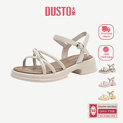 DUSTO Dép đế dày Sandal quai hậu nữ đi học êm chân trọng lượng nhẹ DW25X0255A