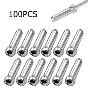 Phụ Kiện Xe Đạp - 100 Chiếc Dây và Nắp Chặn Đầu Cáp Phanh