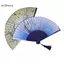 GCDHome Tre Trung Quốc Nhật Bản Gấp Quạt sel Elegent Nữ Quạt Phong Cách Vintage Gấp Quạt Lụa Tay Quạt Dự Tiệc Quà Tặng Nghệ Thuật Thủ Công HOT