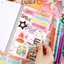 Kids DIY Foil Stamping Journal Kit Bộ sổ lưu niệm kèm bút dán cho bé trai bé gái từ 4 tuổi trở lên