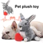 Đồ chơi chó con Kết cấu mềm Thỏ dễ thương Mô phỏng nhịp tim Chống cắn Tương tác cảm xúc Thoải mái có thể giặt được Đồ chơi sang trọng tương tác cho thú cưng có thể giặt được