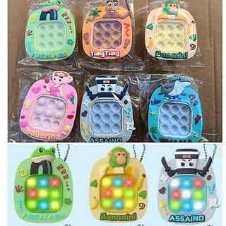 Móc KHOÁ Pop It Điện Tử đồ chơi thế hệ mới có đèn,game giải trí cho bé,toys giảm stress Đồ chơi Toy