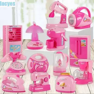 Đồ chơi gia dụng LACYES: máy hút bụi cà phê, ép trái cây, nướng bánh mì, xay sinh tố có đèn, đồ chơi nhà bếp giáo dục