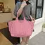 Túi Tote vải E-WOITD Gingham có thiết kế kẻ sọc trắng và không gian rộng rãi Hoàn hảo cho công việc đi học Mua sắm Sử dụng hàng ngày E-WOITD