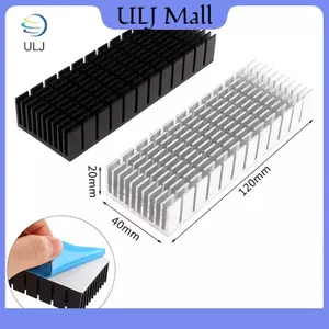 ULJ 1Pc 120 * 40 * 20MM Bảng tản nhiệt bằng nhôm Tản nhiệt Bộ khuếch đại công suất CPU.
