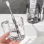 Cod nhựa Nước súc miệng bàn chải đánh răng cup với xử lý Home phòng tắm Tumblers xách tay Mug tran