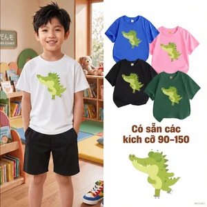 Áo phông bé trai mùa hè Hút ẩm tốt Mềm mịn bé trai 10-40kg