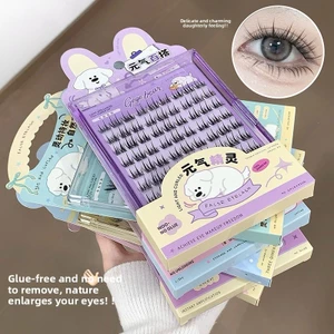 Gegebear Vitality Lông mi giả phù hợp cho mọi trận đấu Mô phỏng tự nhiên Dòng không có keo Lông mi phân đoạn cụm đơn