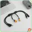 Bộ chuyển đổi DC lõi đồng cao cấp 2 cổng Đầu nối nam sang nữ Cắm cho gia đình Sạc điện tử văn phòng