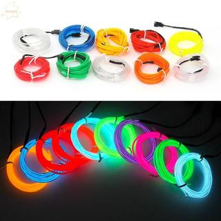AWNGD 1 Cáp Dây Phát Sáng EL, Quần Áo Tiệc Khiêu Vũ Giáng Sinh Trang Trí Đèn Ô Tô Dạ Quang, Trang Phục DIY Chống Thấm Nước 1 Mét LED Neon Dải Băng