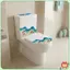 3D Bãi Biển Đại Dương Bồn Vệ Sinh Stier Chống Thấm Nước Tự Dính Sao Biển Thiết Kế Cho Phòng Tắm DIY Trang Trí