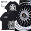 BS tay ngắn 100% Cotton cao cấp sửa đổi bánh xe đua trung tâm áo thun nam quần áo mùa hè áo thun