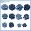 POP 5 Chiếc Vải Denim Hoa Phụ Kiện Tóc Quần Áo Tôn Trang Thủ Công DIY