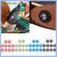 POP 10 Cái Bộ Dây Đeo Đàn Guitar Khóa Nhiều Màu Sắc Chống Trơn Trượt Cao Su Khóa Dây Đeo Đàn Guitar Khóa