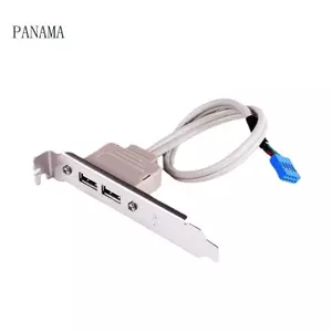 NAMA Full Size Giá Đỡ Bo Mạch Chủ 9pin Đến 2 Cổng USB 2 0 Nữ Mặt Sau Bảng Đầu Nối Cáp Adapter Chiều Dài 30cm