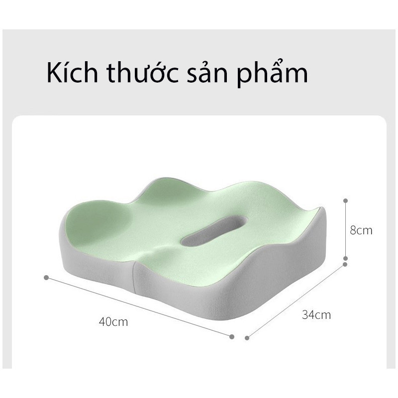 Đệm Lót Ghế Công Thái Học 3D,Gối lót ghế ngồi y tế chống trĩ giảm ê mỏi mông cho dân văn phòng