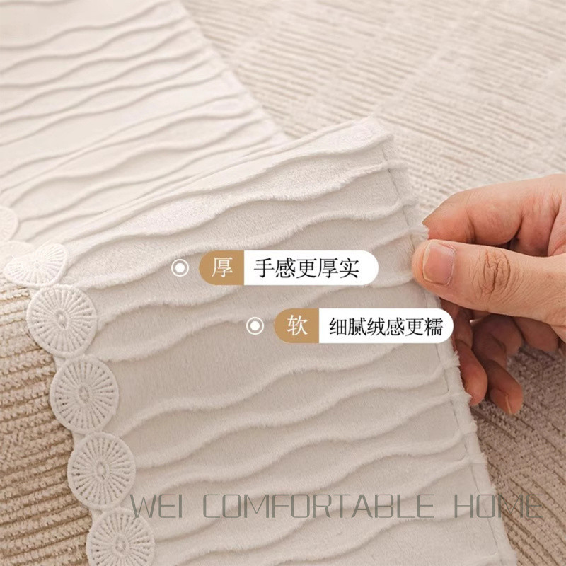 Đệm bọc sofa chenille chống trơn trượt đa năng, vỏ bọc sofa chữ L, dùng bốn mùa
