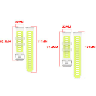 Dây đeo silicon bề mặt đồng hồ tháo nhanh 20 / 22mm cho Garmin Forerunner 970 170 70 570 255 265 165 55 158