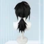 Demon Slayer Kimetsu No Yaiba Tomioka Giyuu Cos Tóc Giả Một Mảnh Dây Buộc Tóc Lớn Chống Uốn Dày Và Lông Tơ