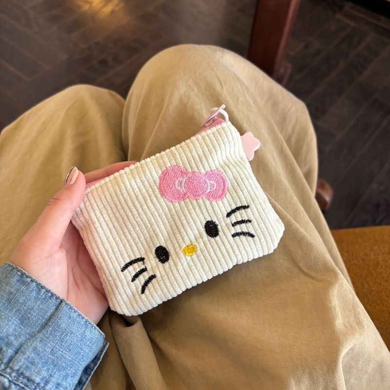 ‌Ví Mini Hello Kitty - Hộp Đựng Chìa Khóa & Hộp Đựng Thẻ Dễ Thương, Ví Nhỏ Cho Học Sinh Bảo Quản Tai Nghe / Son Môi‌