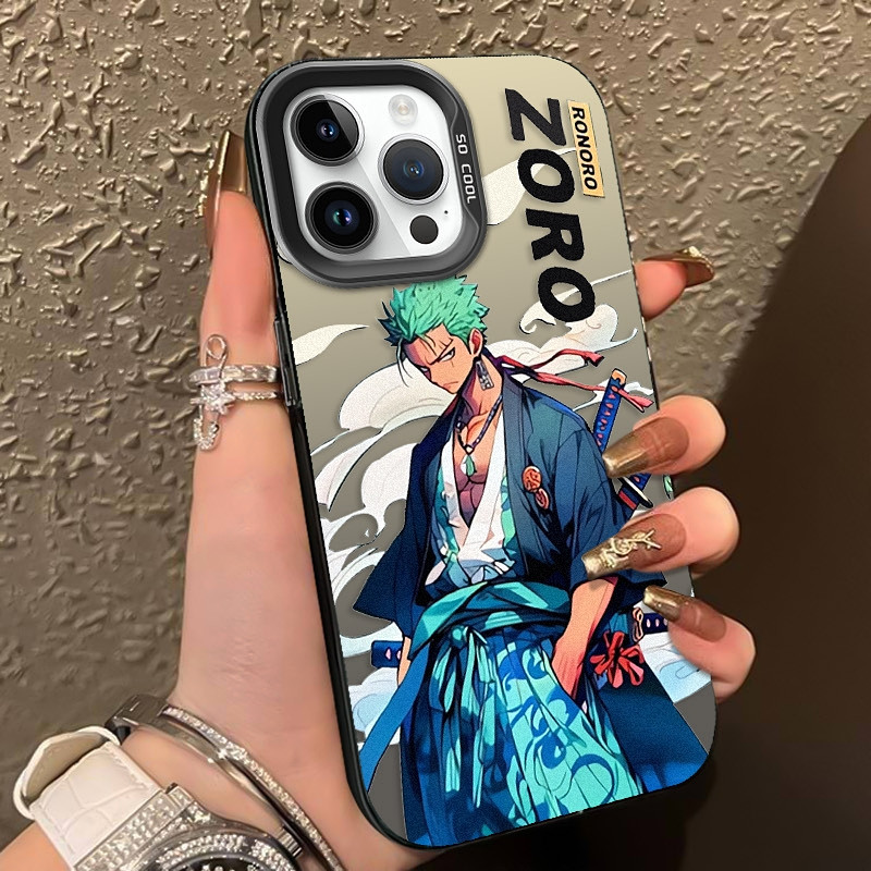 Ốp Lưng iPhone 16 Pro Max 17 Pro Max 17 Air 16 Plus 16e Ốp Lưng Roronoa Zoro Vỏ Tranh Vỏ Điện Thoại